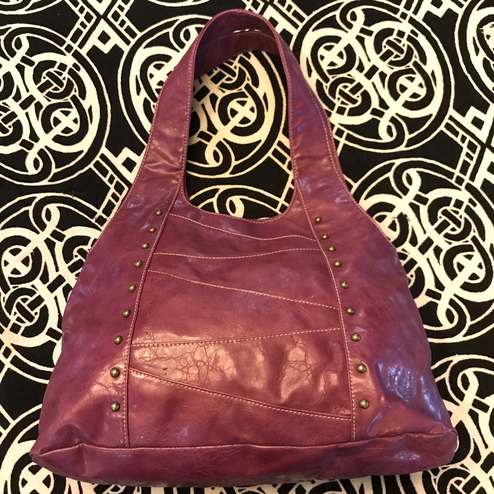 Nine West purple studded handbag